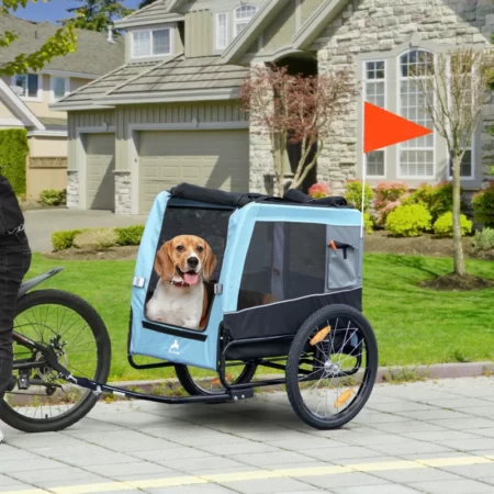 bike trailers,Aosom Dog Bike Trailer with Suspension System