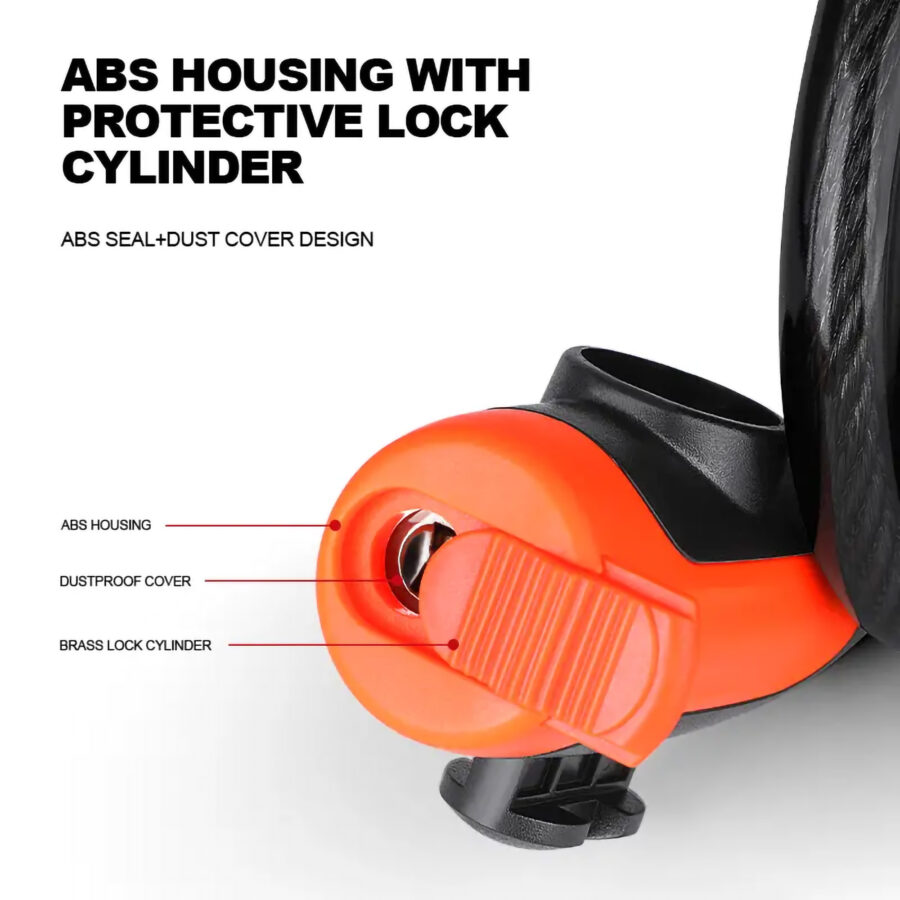 Weatherproof Anti-Theft Bike Cable Lock with Mounting Bracket - Image 2