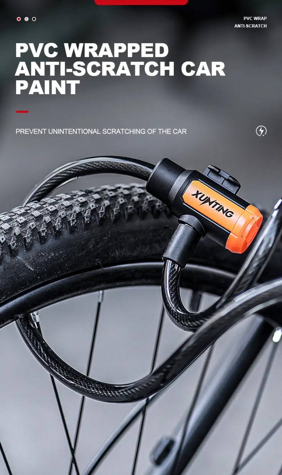 Weatherproof Anti-Theft Bike Cable Lock with Mounting Bracket - Image 11