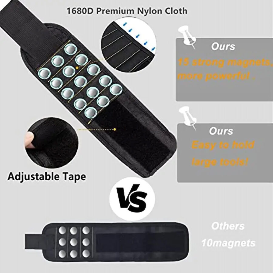 Magnetic Wristband For Holding Screws, Nails, Drilling Bits etc. - Image 6