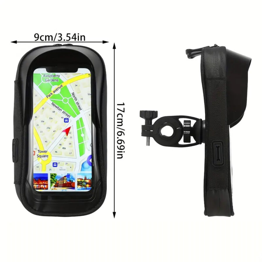 Handlebar Bag Phone Holder Bike Front Frame Phone Bag - Image 2