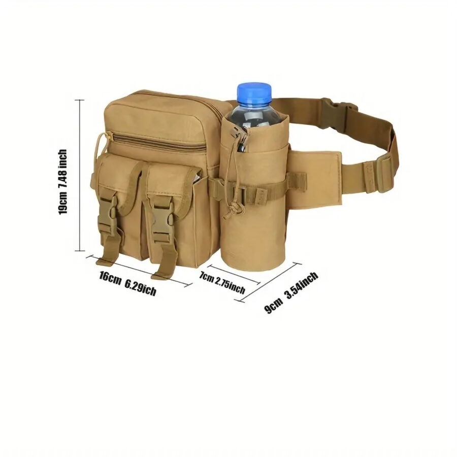 Multi Functional Hiking Waist Pack With Water Cup Case - Image 2