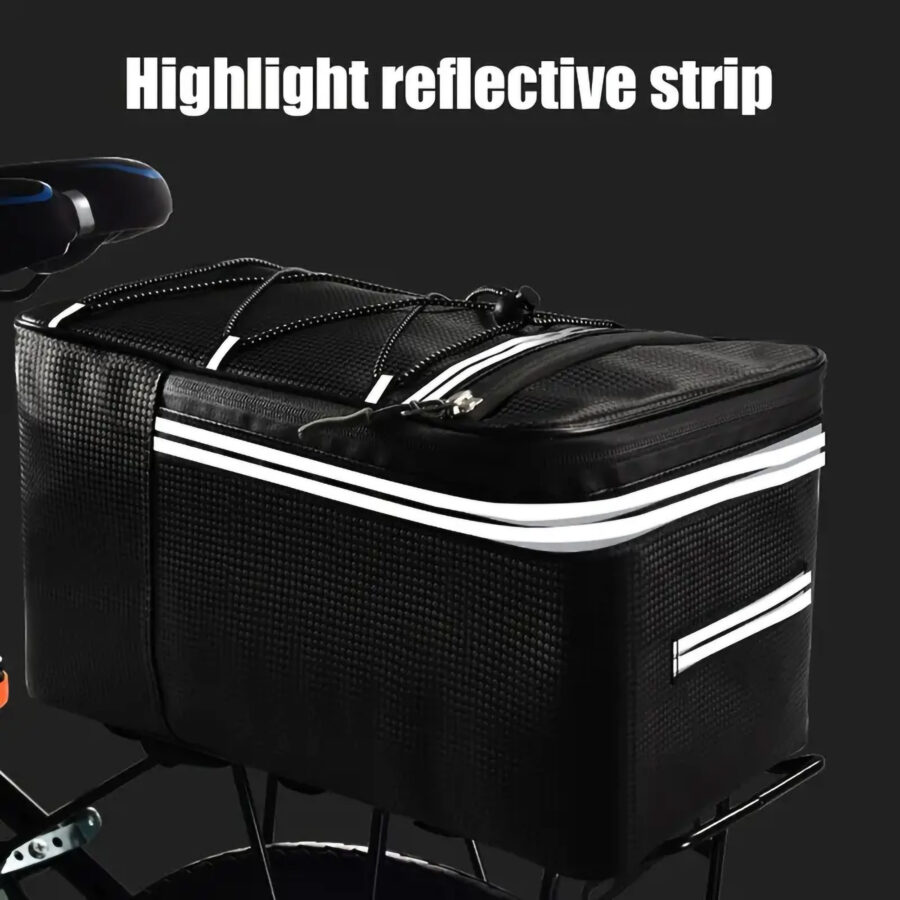 Bike Rear Rack Bag, Waterproof Bicycle Trunk Carrier - Image 10