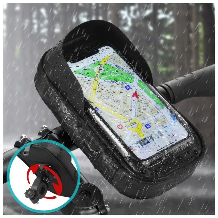 Handlebar Bag Phone Holder Bike Front Frame Phone Bag - Image 7